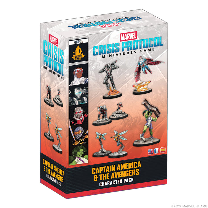 Marvel Crisis Protocol: Captain America & the Avengers (Pre-order now, Available 10/23/2026) | Grognard Games