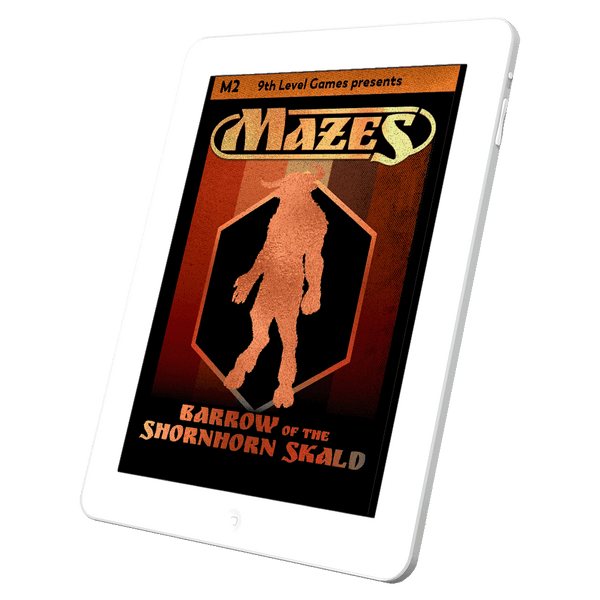 Mazes Fantasy Roleplaying Module 2: Barrow of the Shornhorn Skald | Grognard Games