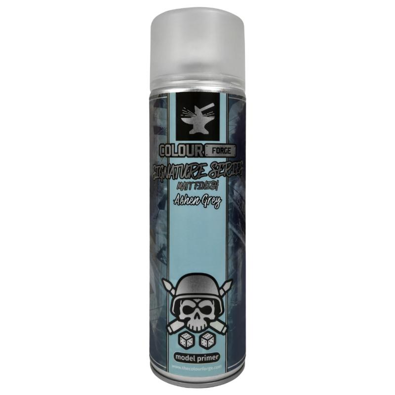 Colour Forge Spray: Signature Series – Ashen Grey (500ml) | Grognard Games
