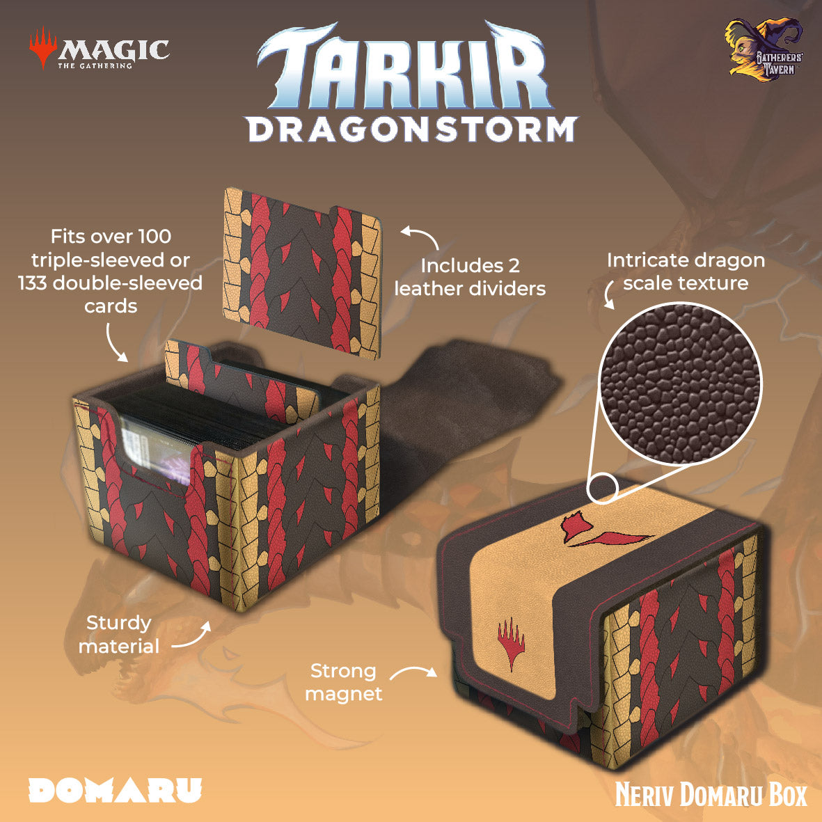 Gatherers' Tavern Magic the Gathering Tarkir Dragonstorm Domaru Box - Neriv | Grognard Games
