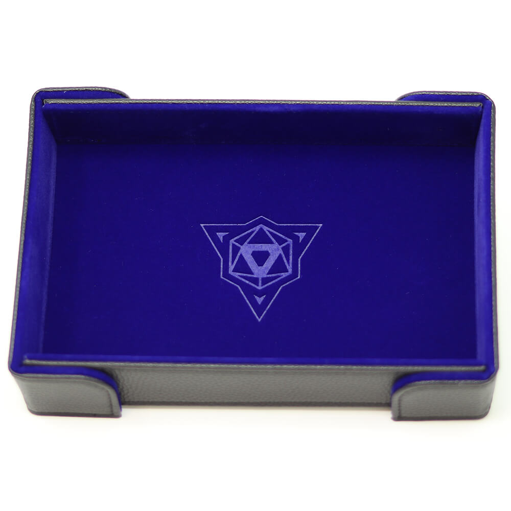 Die Hard Dice Magnetic Rectangle Tray - Blue Velvet | Grognard Games