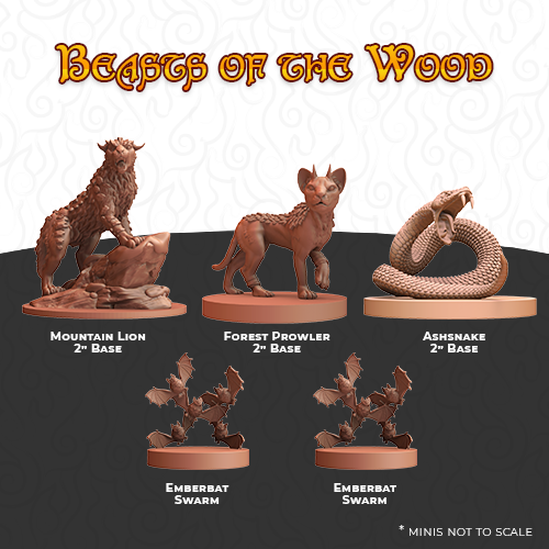 Humblewood RPG: Minis: Beasts of the Wood | Grognard Games