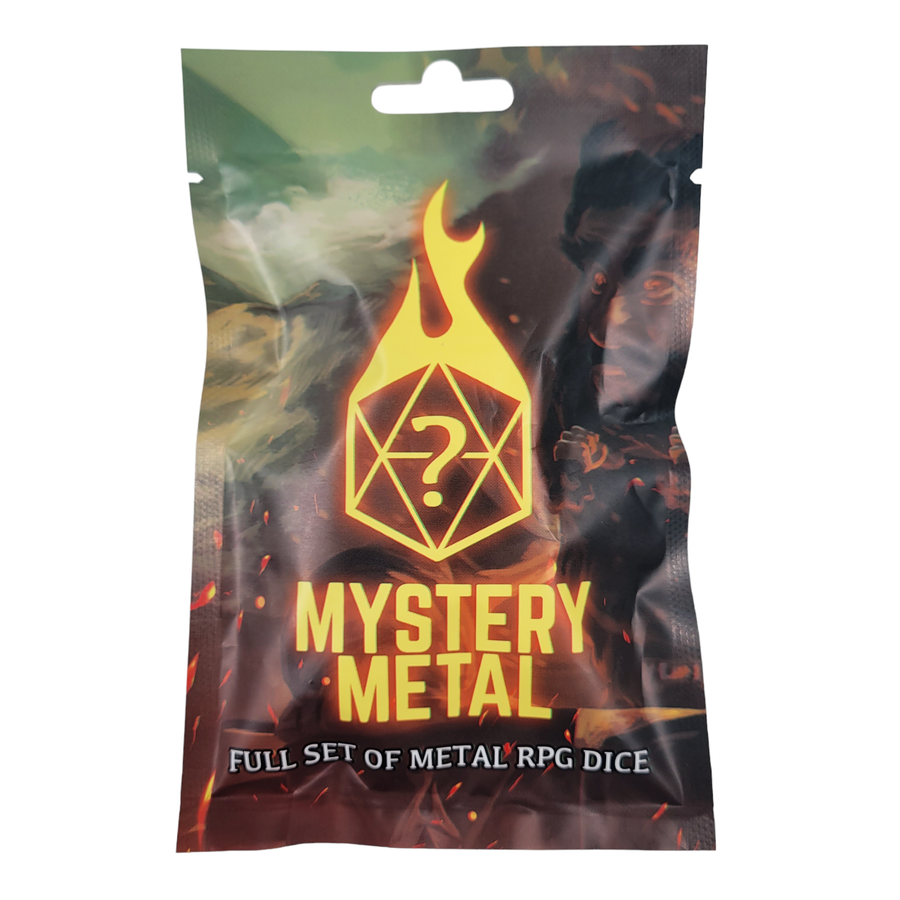 Mystery Metal Set of 7 Metal Dice | Grognard Games