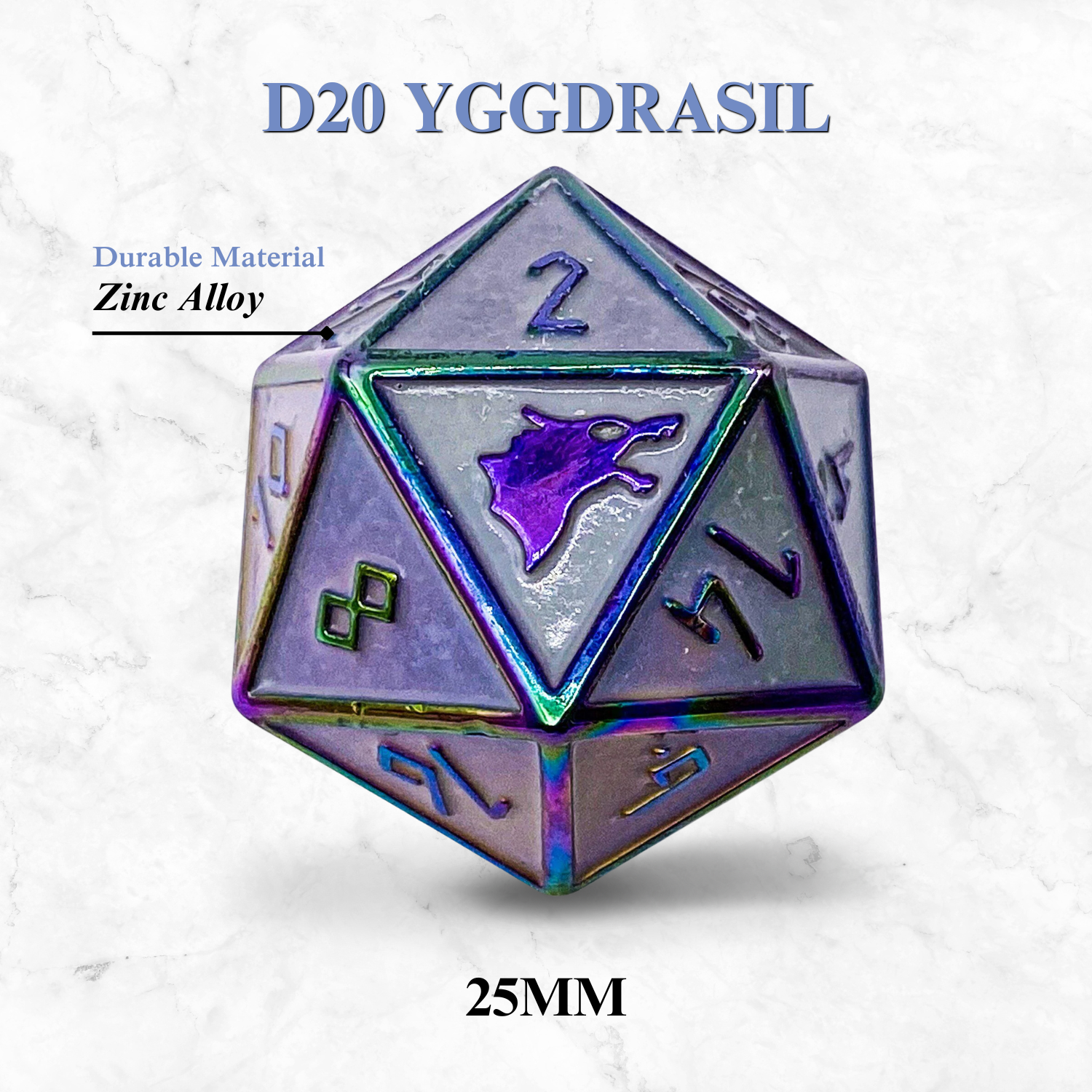 Runestones™ - 25mm D20 - Yggdrasil | Grognard Games