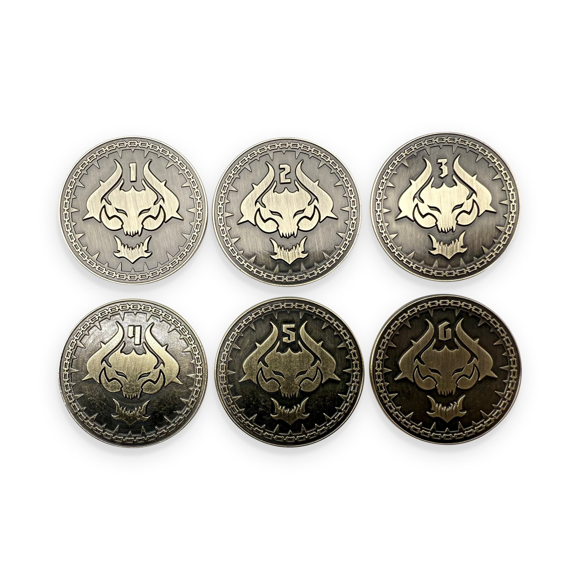 Adventure Coins - Objective Tokens (Blood Demon) | Grognard Games