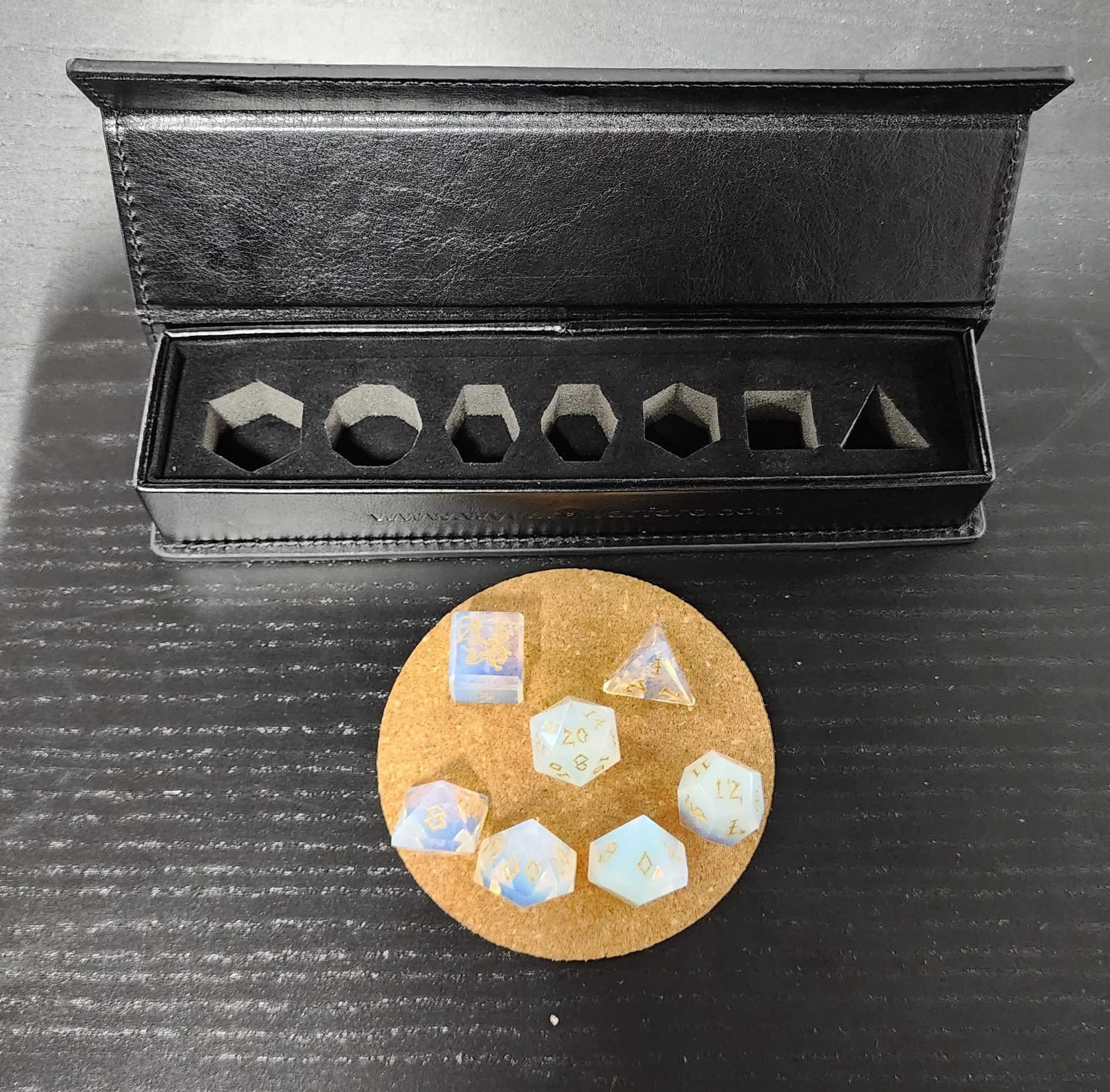 Wyvern Warfare: Opalite Polyhedral Dice Set | Grognard Games