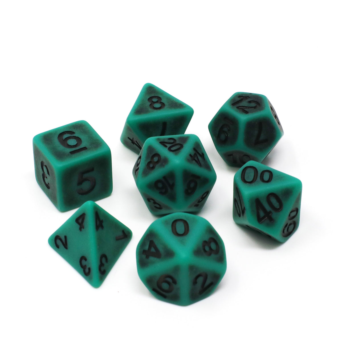 Die Hard Dice 7 Piece RPG set - Swamp Ancient | Grognard Games