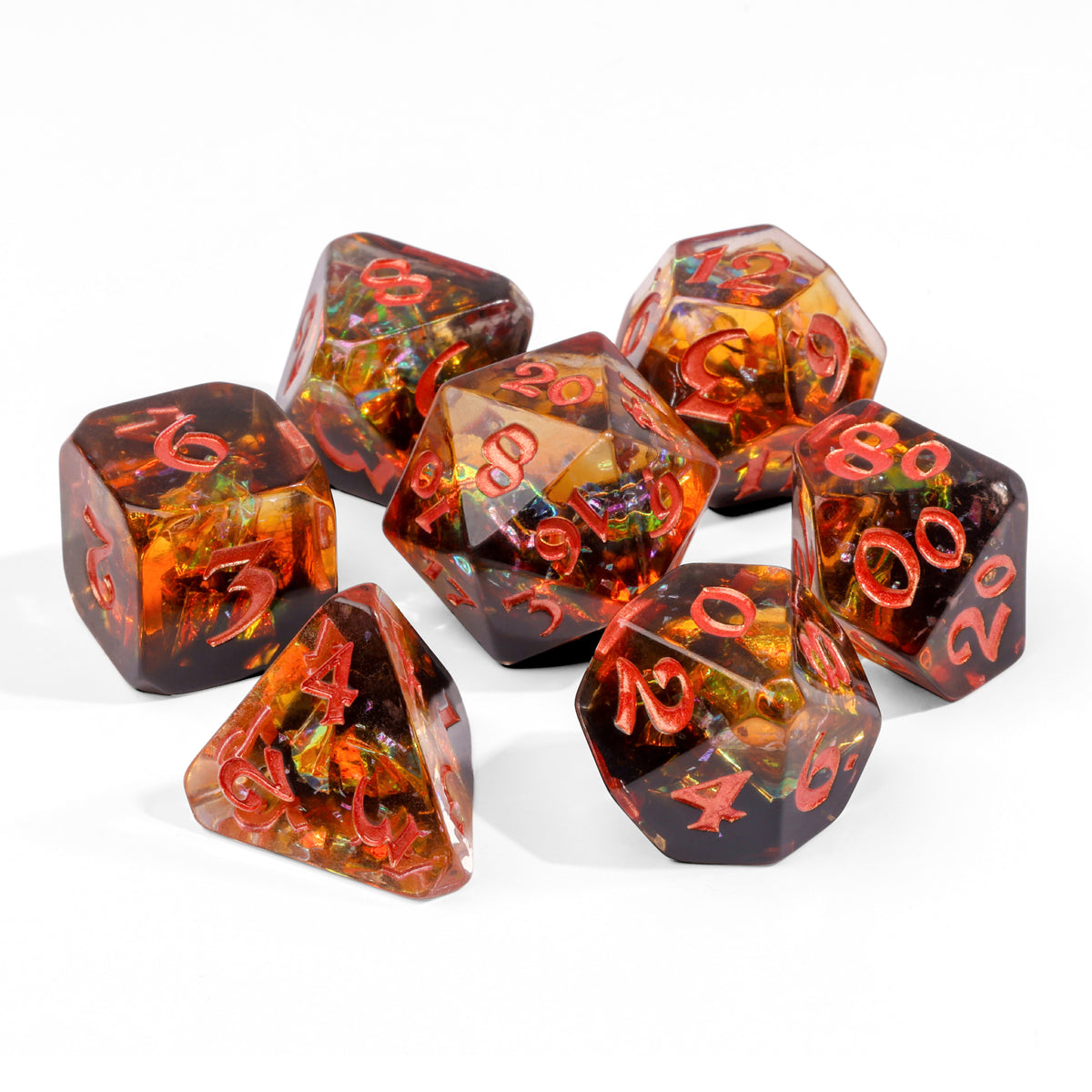 Die Hard Dice 7 Piece RPG set - Frenzy | Grognard Games