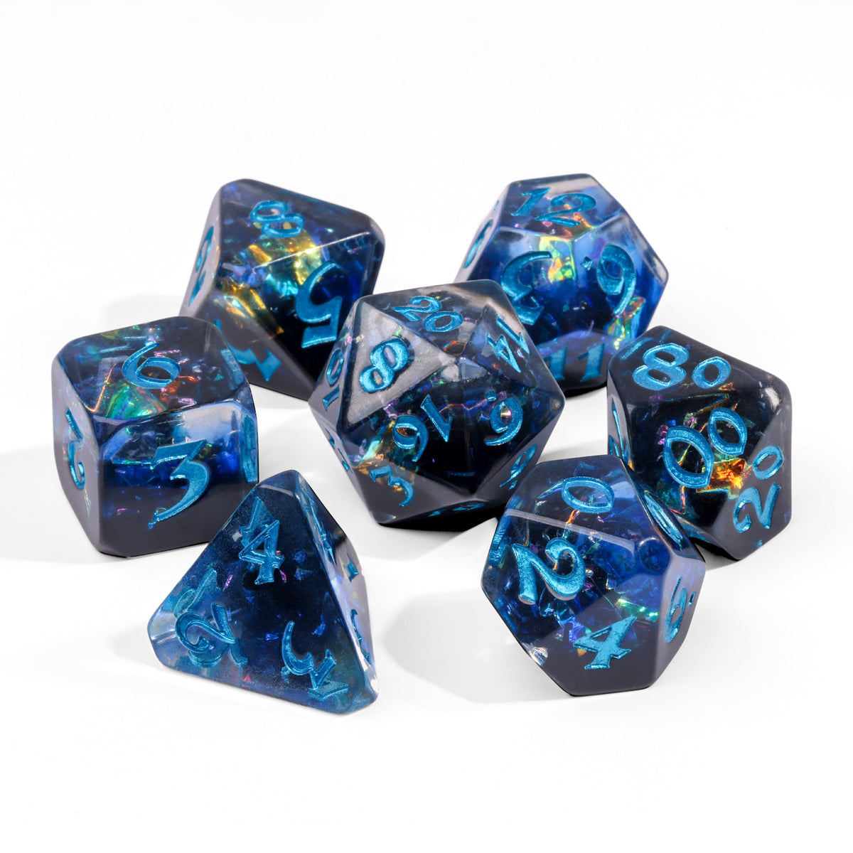 Die Hard Dice 7 Piece RPG set - Isolation | Grognard Games