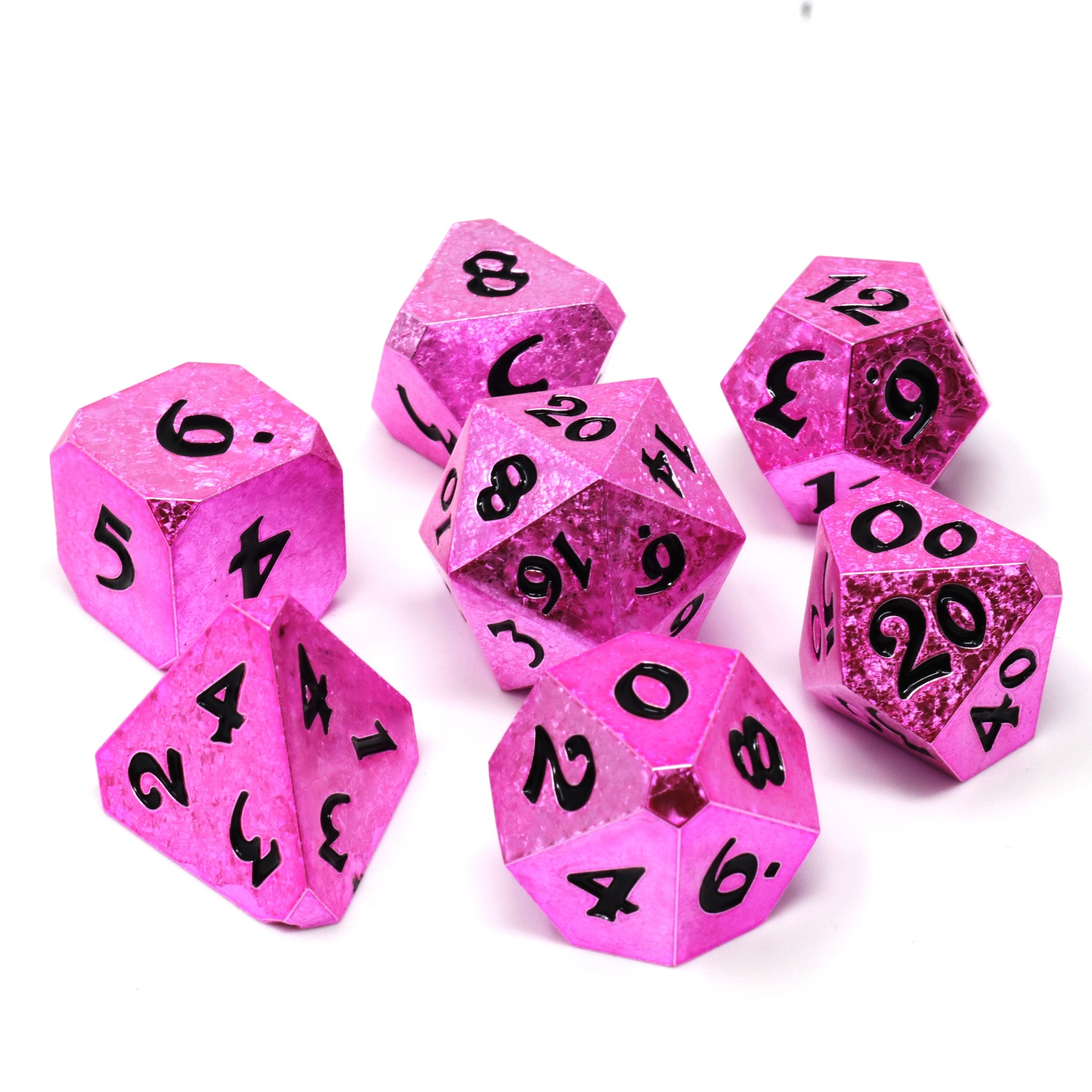 Die Hard Dice 7 Piece RPG set - Rosefire Fury | Grognard Games