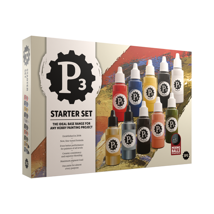 P3 Paints Starter Set | Grognard Games
