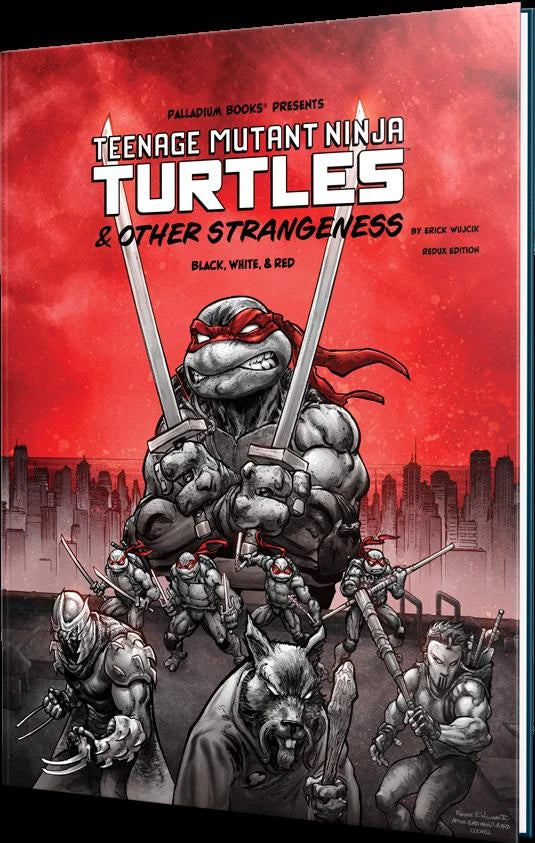 Teenage Mutant Ninja Turtles & Other Strangeness RPG: Redux Edition - Black, White, & Red | Grognard Games