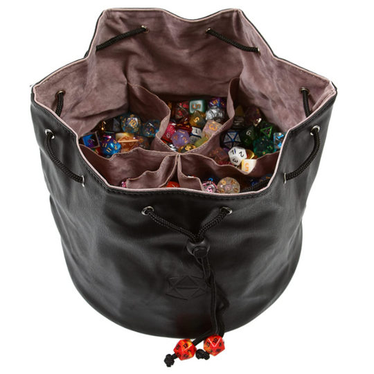 Pouch of the Endless Hoard Dice Bag Black/Gray | Grognard Games