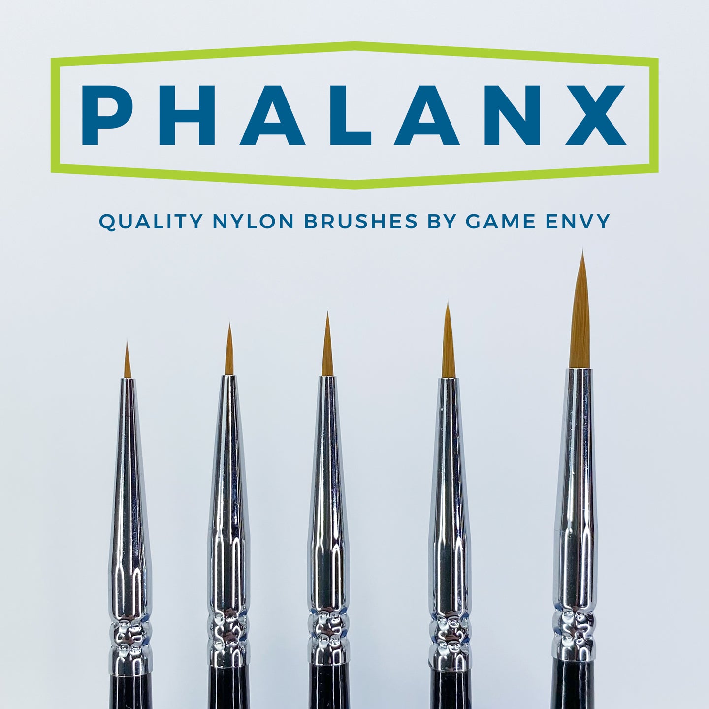 Game Envy Phalanx 5-Piece Nylon Brush Set | Grognard Games