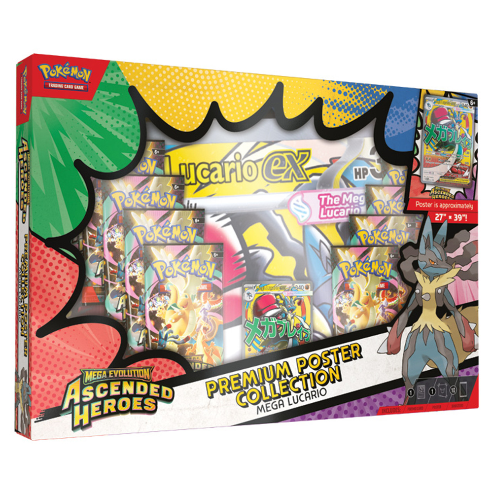 Pokémon TCG: Mega Evolution—Ascended Heroes Premium Poster Collection—Mega Gardevoir | Grognard Games