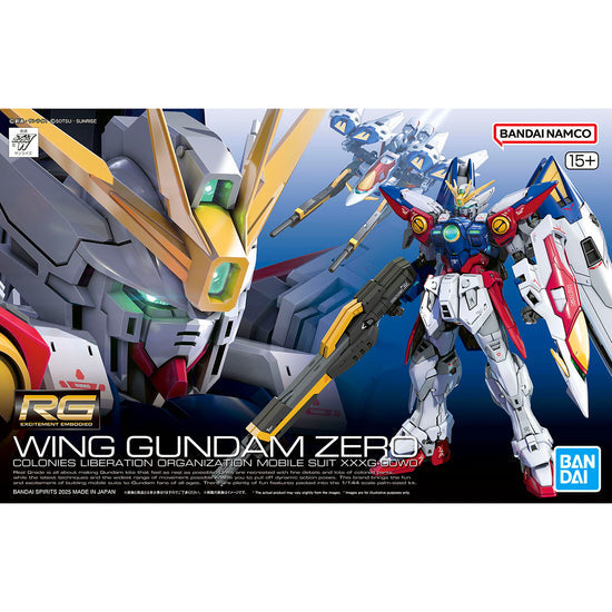 Gundam Model Kit: RG Gundam Wing - 1/44 Wing Gundam Zero | Grognard Games