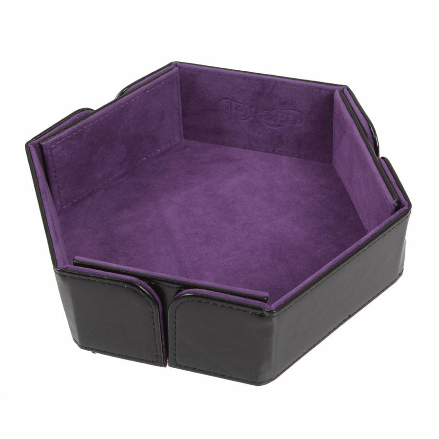 Hex Magnetic Folding Dice Tray - Purple | Grognard Games