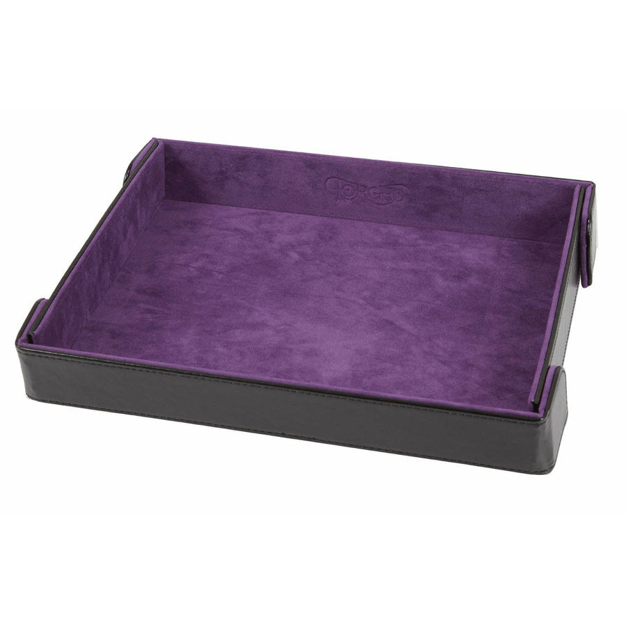 Forged Gaming  Rectangle Magnetic Folding Dice Tray - Purple | Grognard Games