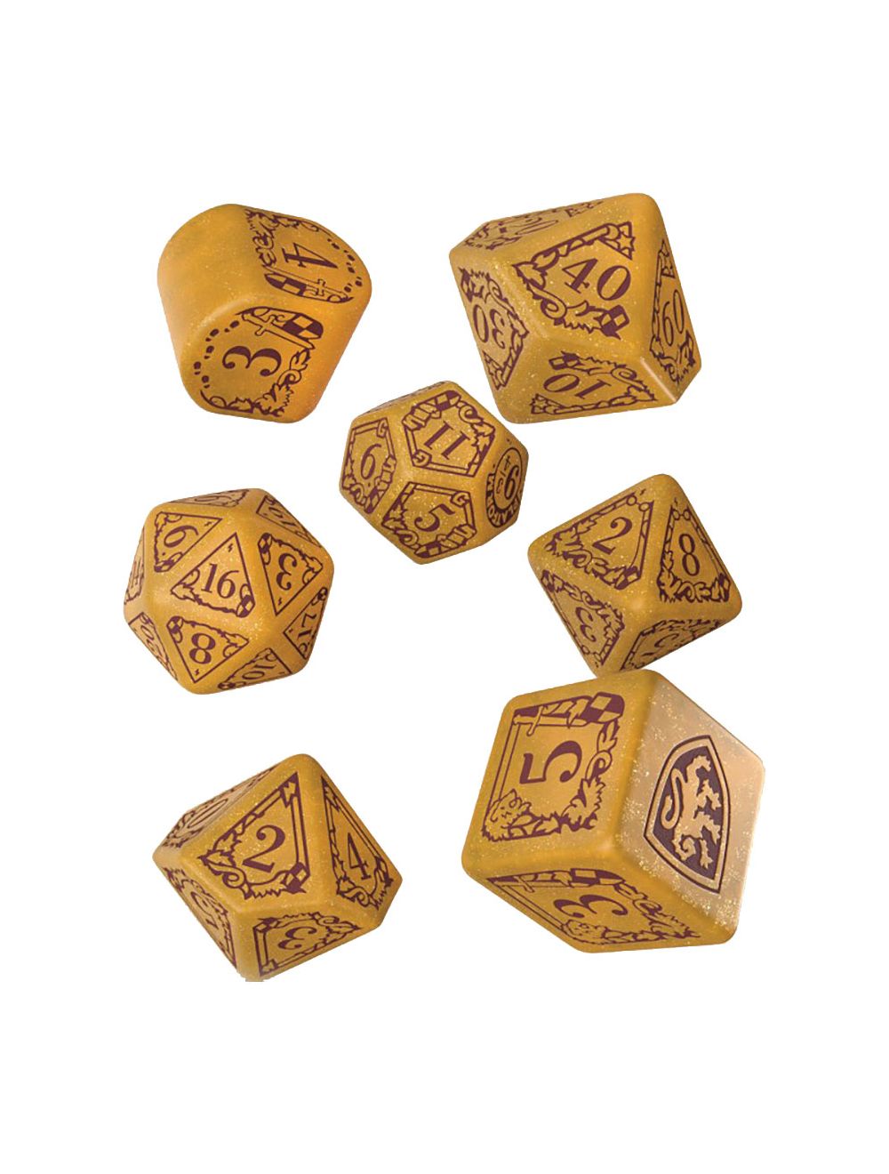 Harry Potter Modern Dice Set - Gryffindor Gold | Grognard Games