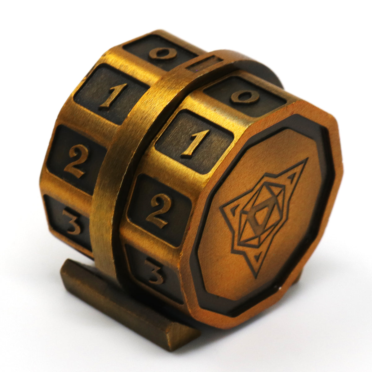 Die Hard Dice Lifelink Counter - Battleworn Gold | Grognard Games