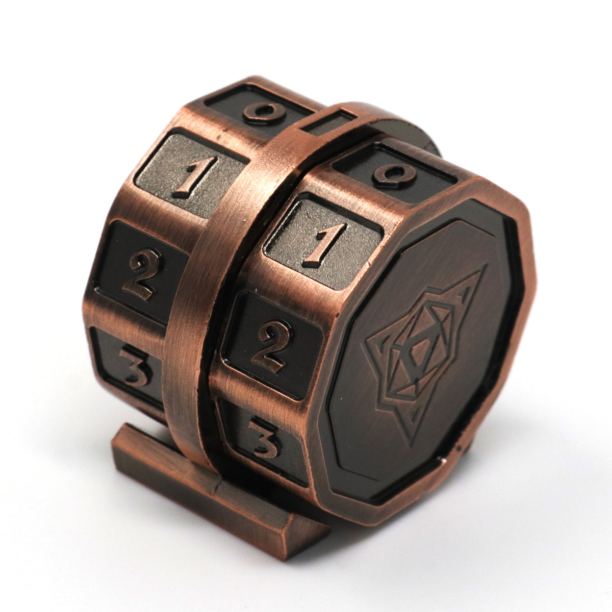 Die Hard Dice Lifelink Counter - Battleworn Copper V2 | Grognard Games