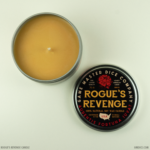 Rogue's Revenge Gaming Candle | Grognard Games