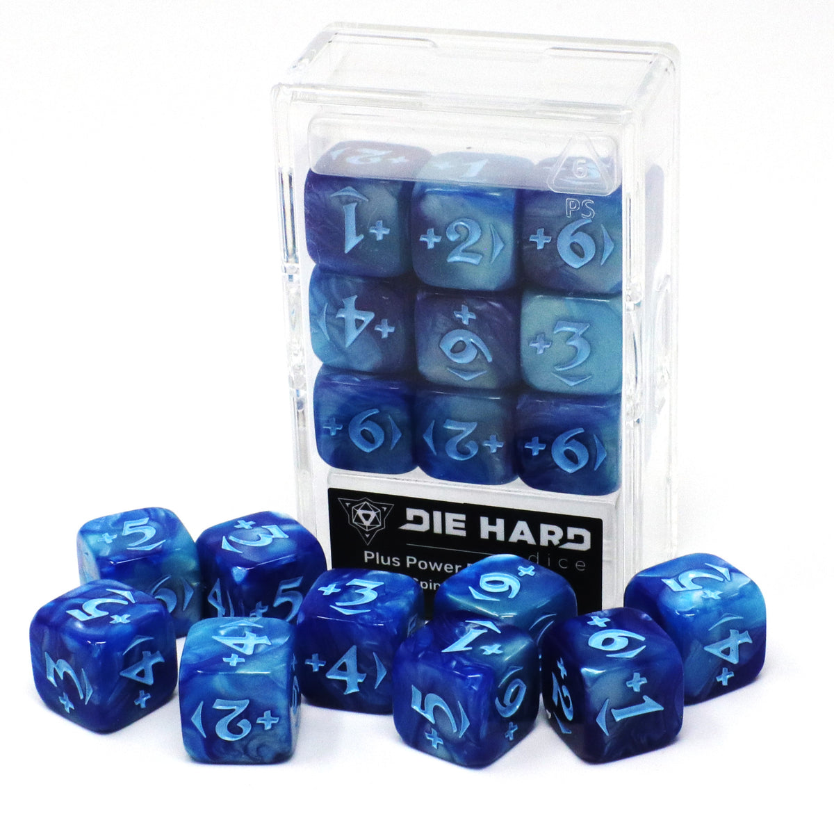 Die Hard Dice MtG Spindown Counters - Plus Power Pack - Blue | Grognard Games