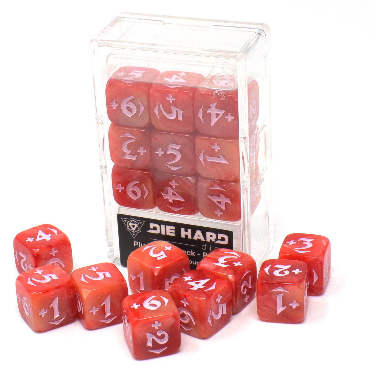 Die Hard Dice MtG Spindown Counters - Plus Power Pack - Red | Grognard Games