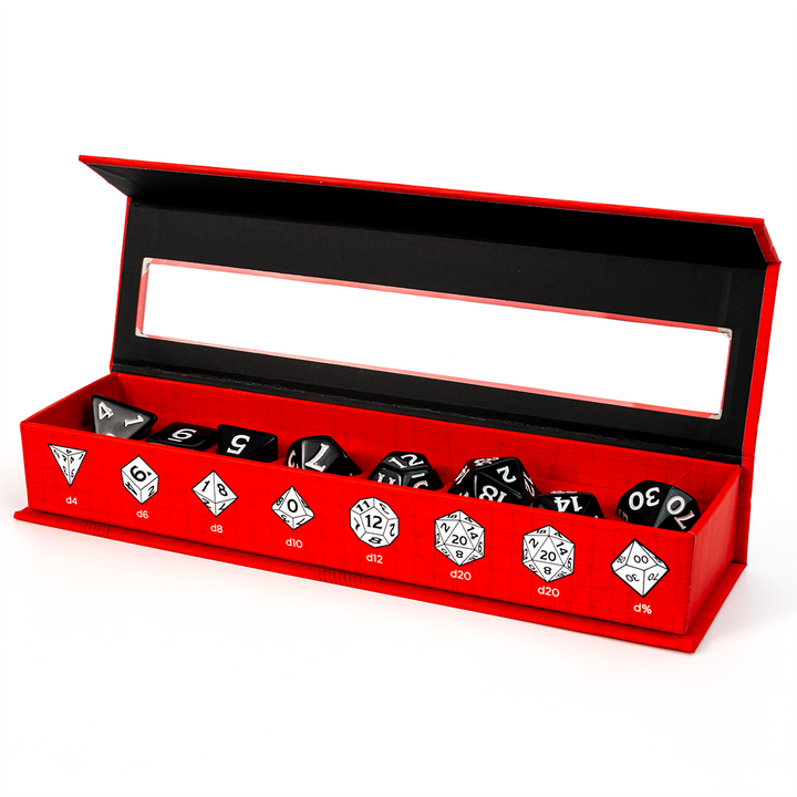 Dungeons & Dragons New Adventurer Dice Set - Black | Grognard Games