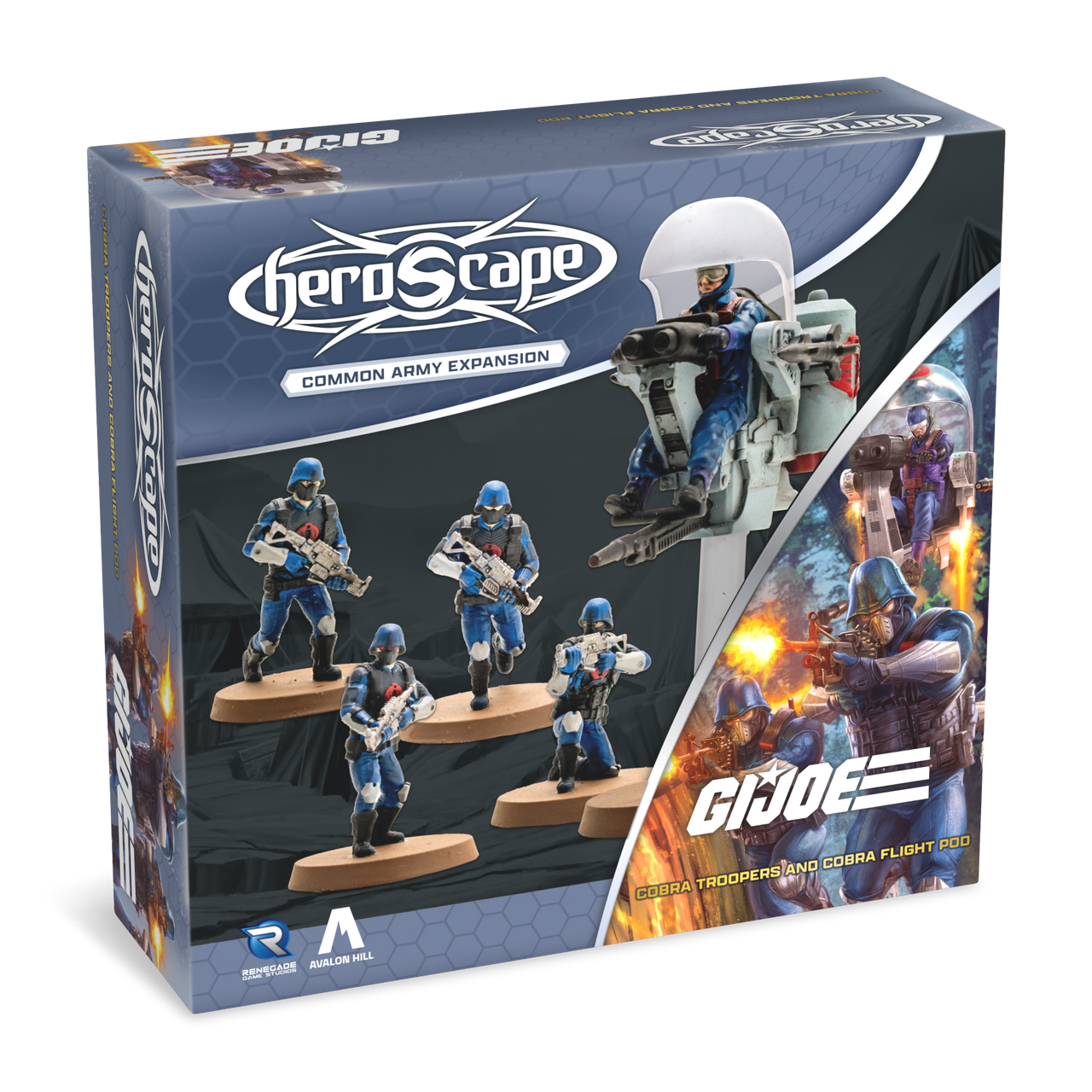 G.I. JOE Heroscape: COBRA Troopers & COBRA Flight Pod Common Army Expansion | Grognard Games
