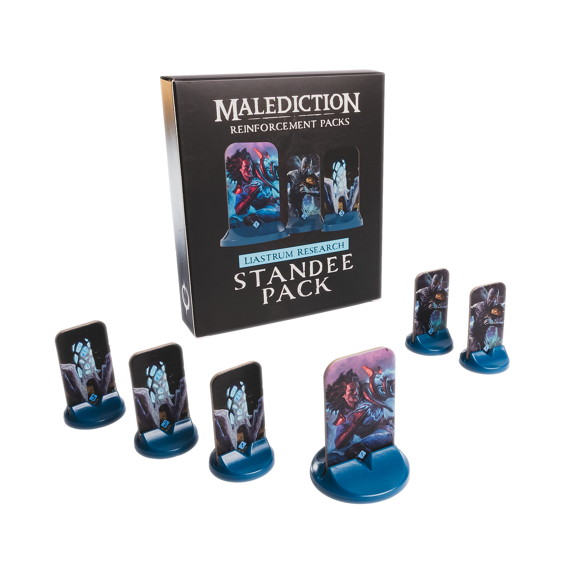 Malediction Miniatures Game - Standee Pack - Reinforcement Pack Liastrum Research (Pre-order Now!) | Grognard Games