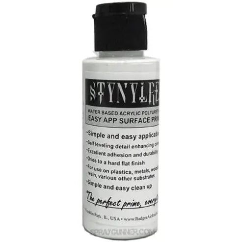 Stynylrez White Surface Primer (120ml) | Grognard Games