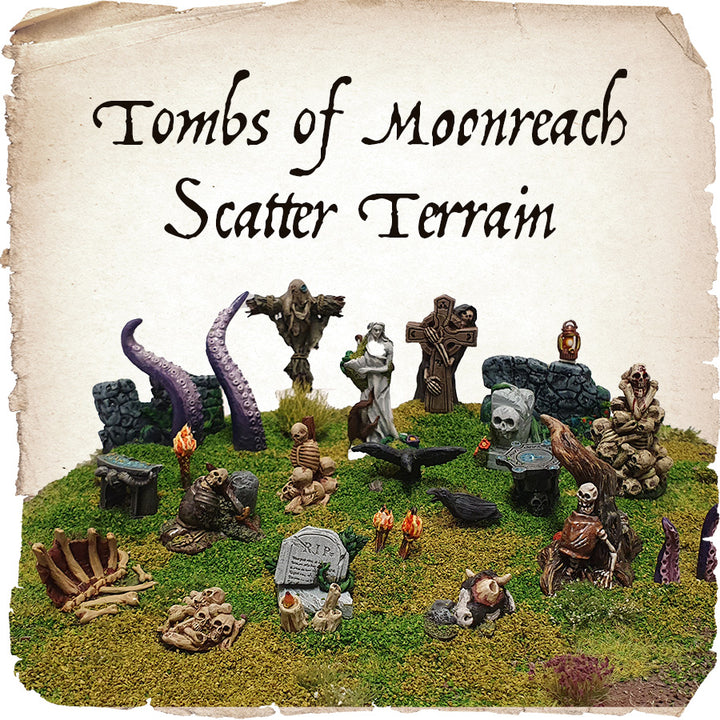 MOONSTONE SPOOKY TERRAIN TOMBS OF MOONREACH SCATTER TERRAIN MS-BS006 | Grognard Games