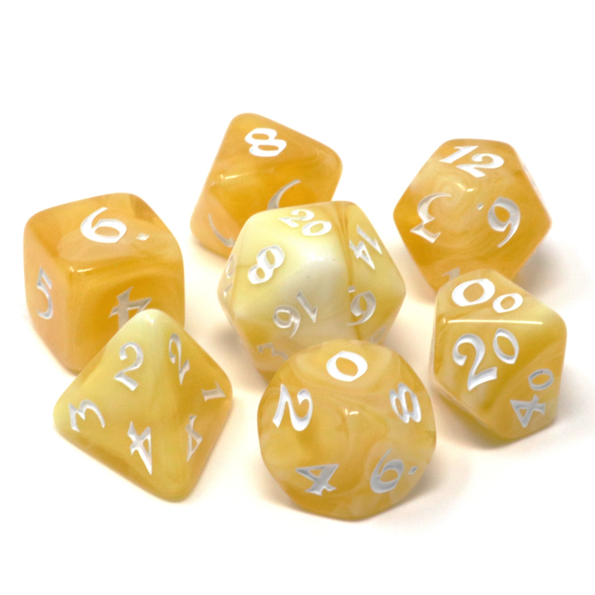 Die Hard Dice 7 Piece RPG set - Divine Daybreak | Grognard Games