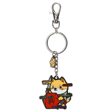 Wow! Much Crit Keychain | Grognard Games