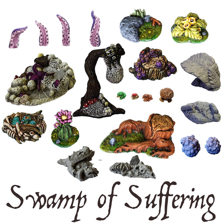 MOONSTONE SWAMP OF SUFFERING SCATTER TERRAIN MS-BS003 | Grognard Games