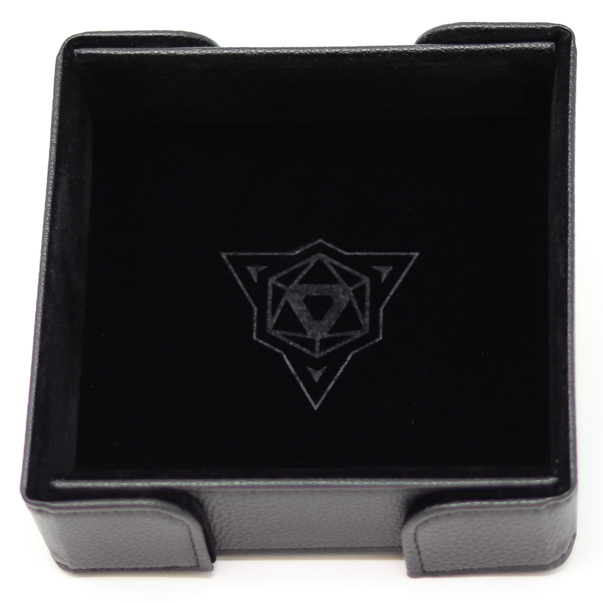 Die Hard Dice Magnetic Rectangle Tray - Black Velvet | Grognard Games