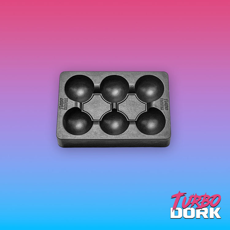 Turbo Dork Small Black Silicone Dry Palette | Grognard Games