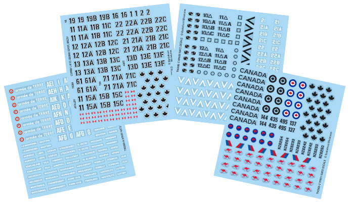 Team Yankee Nato Forces Decal Sheet | Grognard Games