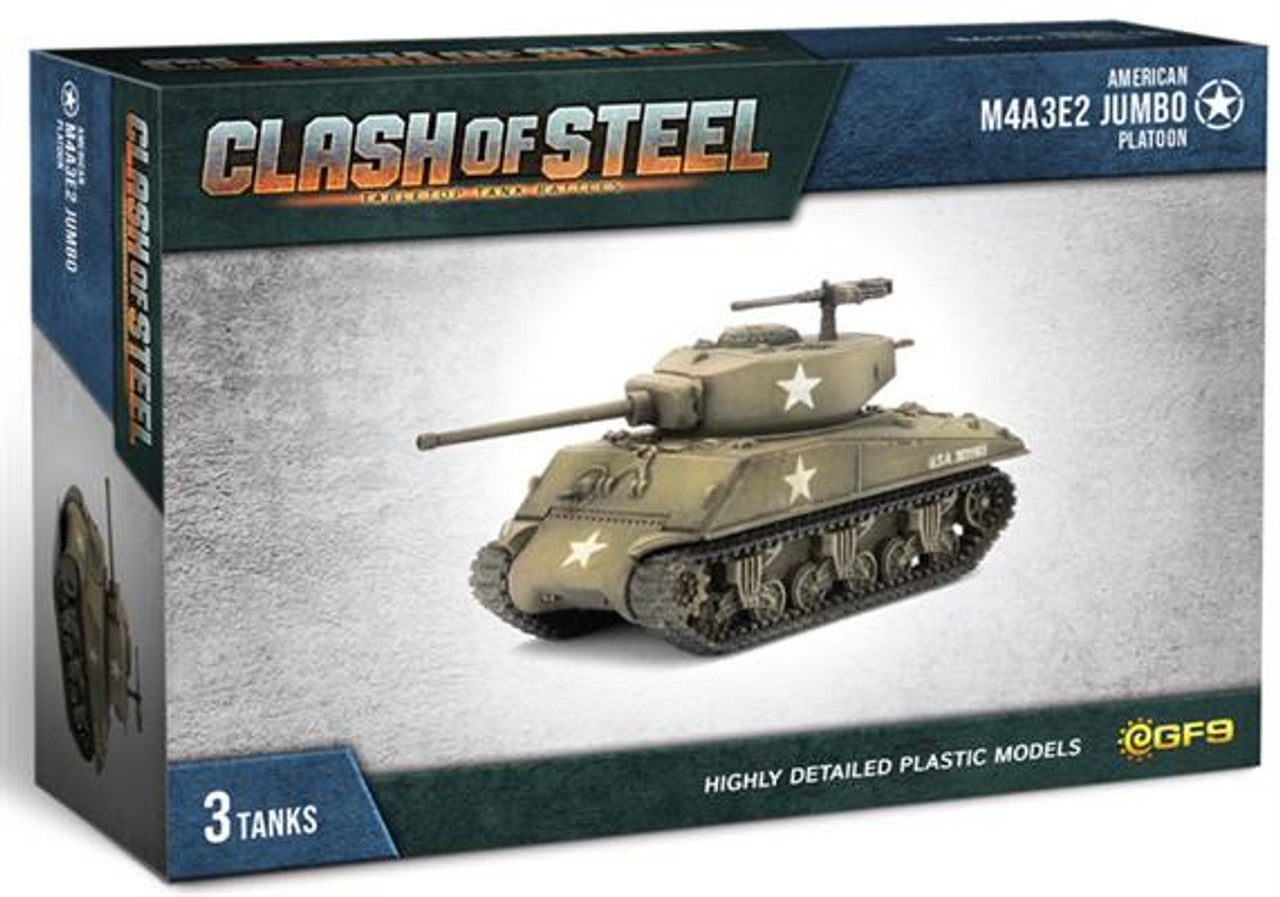 Clash of Steel: USA - M4A3E2 Jumbo Tank Platoon | Grognard Games