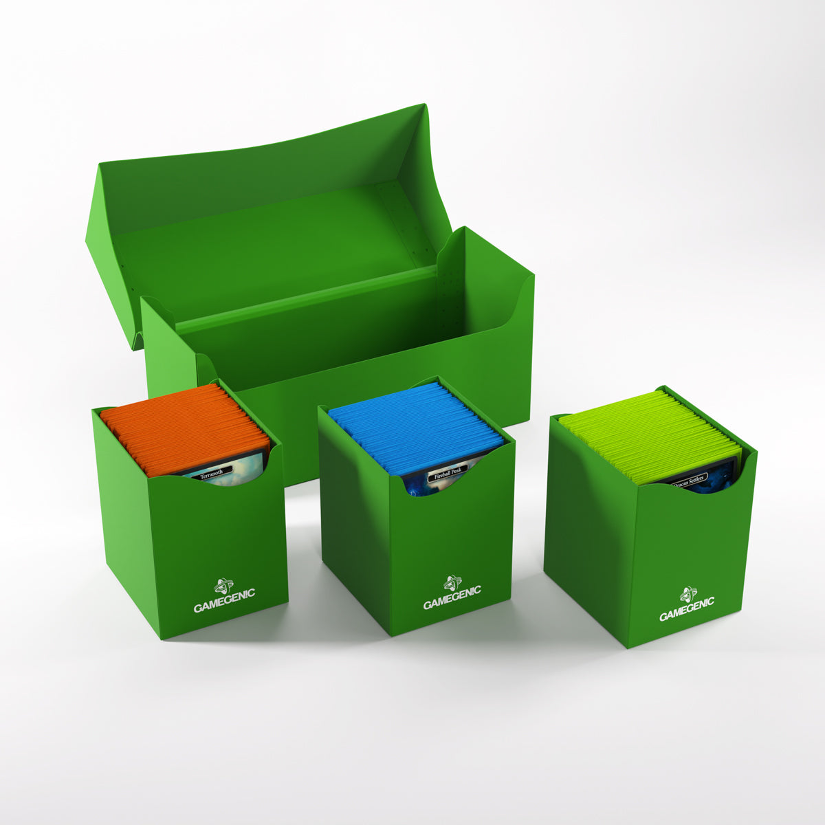 Triple Deck Holder 300+ XL Green | Grognard Games