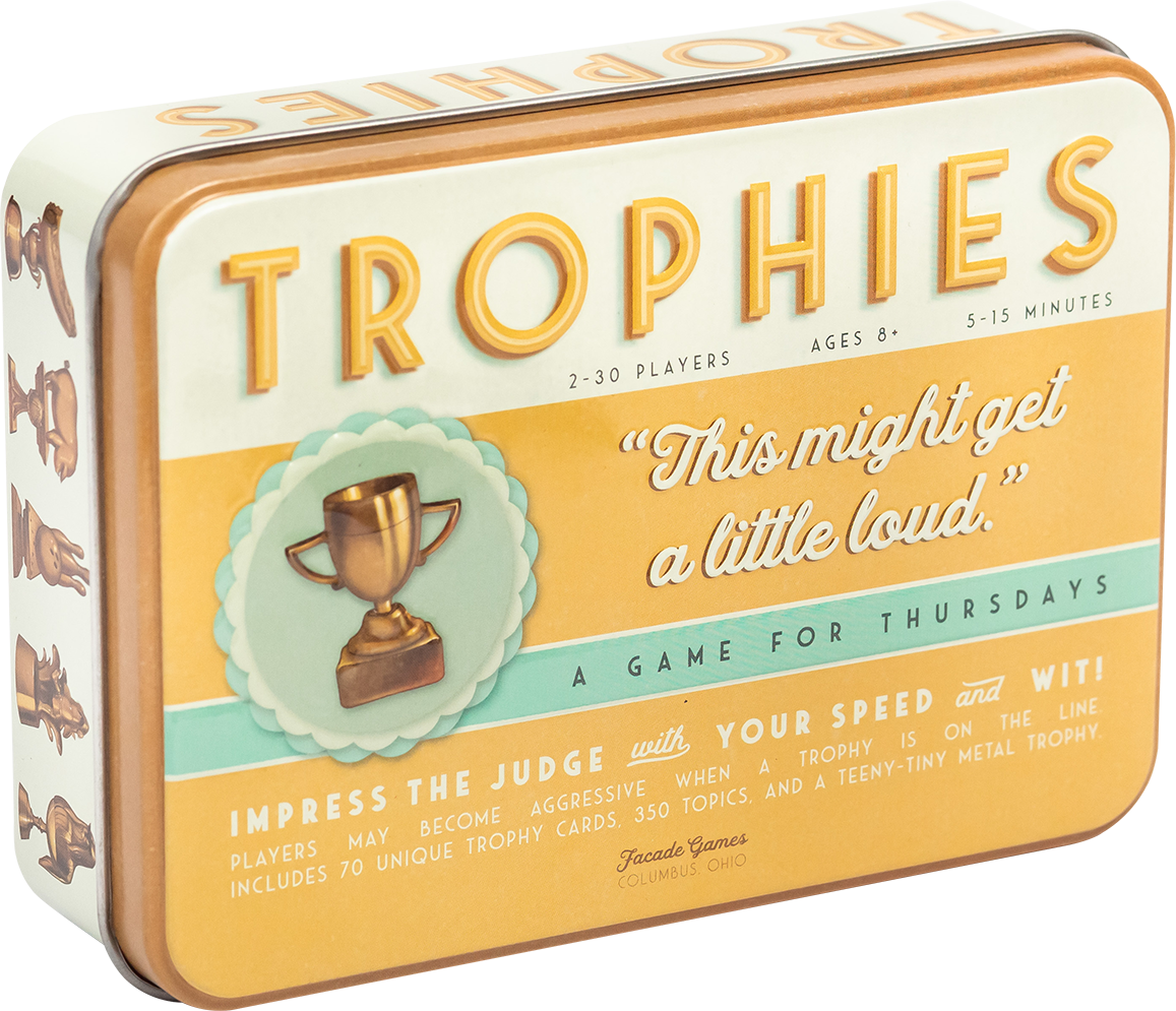 Trophies Party card Game for 2-30 Players | Grognard Games