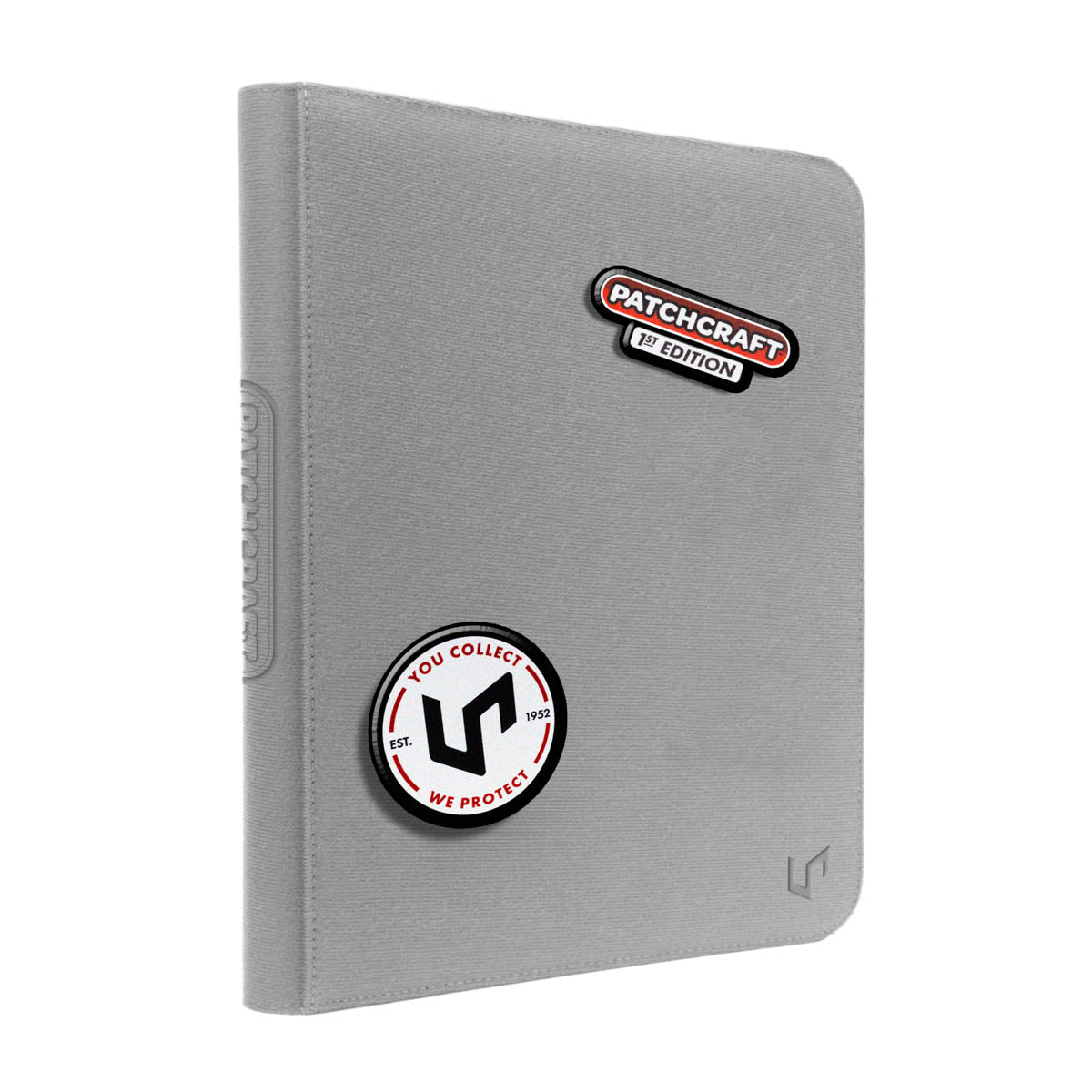 Ultra Pro Zippered PRO Binder 9-Pocket Patchcraft Gray | Grognard Games
