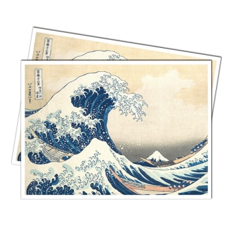 The Great Wave 105ct APEX Deck Protector Sleeves | Grognard Games