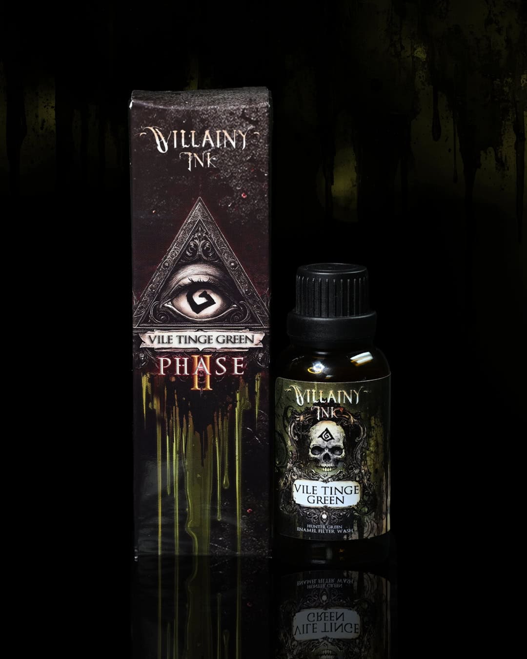 Villainy Ink Enamels • Phase II - Vile Tinge Green | Grognard Games