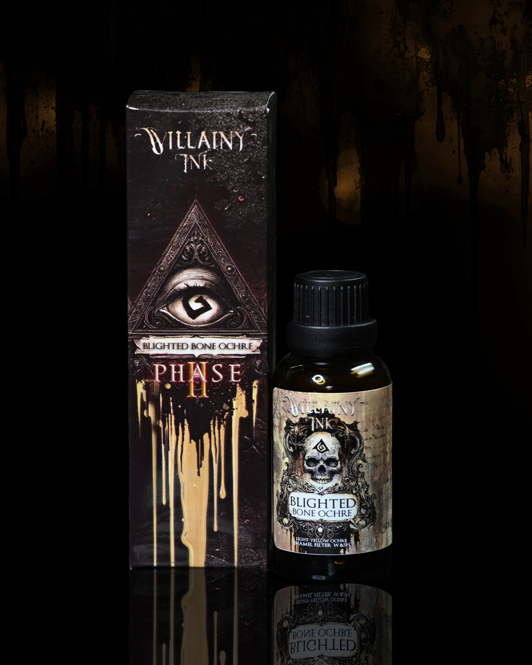 Villainy Ink Enamels • Phase II - Blighted Bone Ochre | Grognard Games