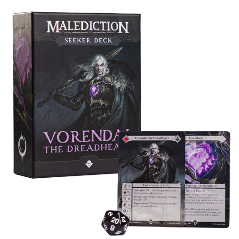 Malediction Miniatures Game - Seeker Deck - Vorendal, the Dreadheart (Pre-order Now!) | Grognard Games