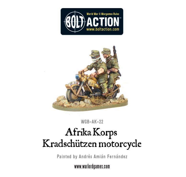 Bolt Action - Afrika Korps Kradschutzen | Grognard Games