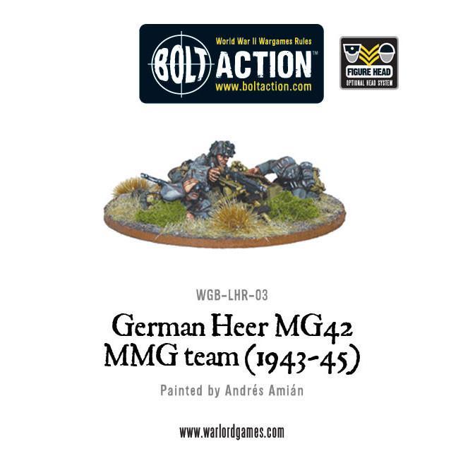 Bolt Action - German Heer MG42 MMG Team (1943-45) | Grognard Games