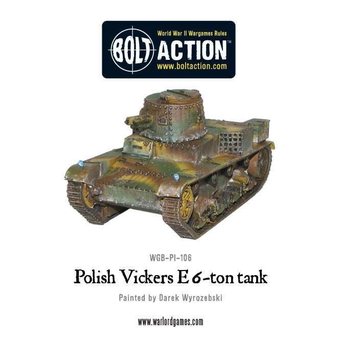 Bolt Action - Polish Vickers E 6-ton tank | Grognard Games